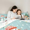 thumbnail image 5 of Castle Fairy Xmas Snowman Dog Boy Girl 3 Pieces Queen Comforter Set,Happy New Year Ultra Soft Bedding Sets,Festival Theme Bedding Comforter Set,Ultra Soft Home Decor, 5 of 8