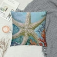 thumbnail image 2 of Chilfamy  Ocean Beach Throw Pillow Covers Seahorse Turtle Starfish Coastal Outdoor Decorative Pillows Cushion Cases for Couch Sofa Bed Home Decor White, 2 of 5