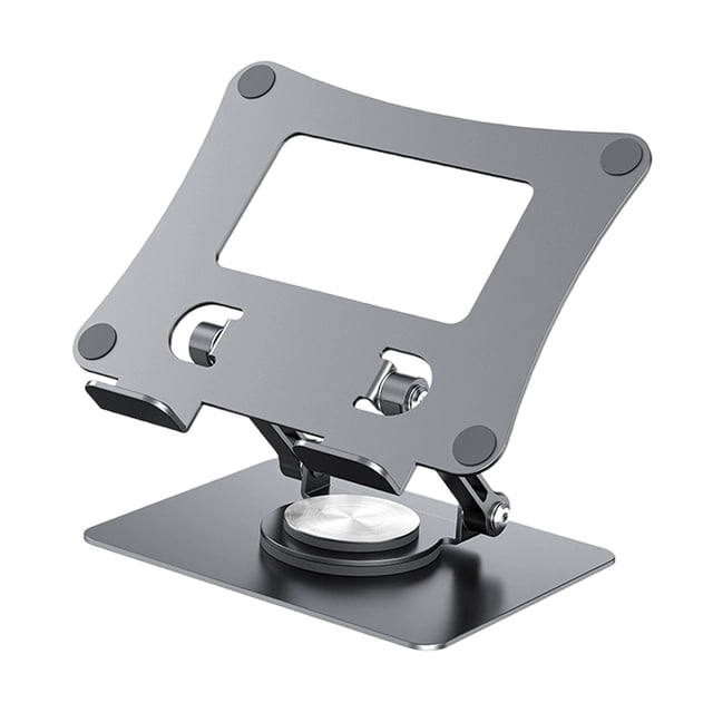 BELOVING Support pour Ordinateur Portable Rotation à 360 Degrés Ergonomique Levage Refroidissement Support pour Portable Gris
