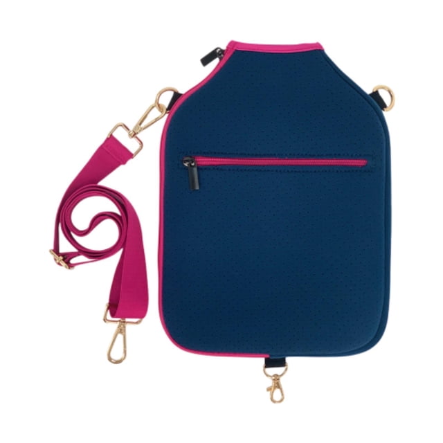 jinwen Pickleball Racket Cover Shoulder Bag Pouch Racket Case for Practice Training Blue