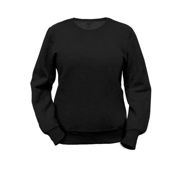 Sudadera Fruit of the Loom . Para mujer, de felpa, negro, talla CH