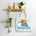 thumbnail image 5 of Cauagu Rainbow Animals on Noah's Ark Pattern Women's Plush Tote Bag,Soft Underarm Bag Ladies Fluffy Shoulder Bag Plush Handbag Women Furry Tote Bag for Autumn and Winter, 5 of 7