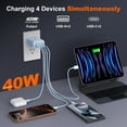 thumbnail image 3 of Bloque de carga rápida USB C Vilive 40 W 4 puertos tipo C Samsung, 3 of 6