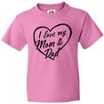 thumbnail image 3 of Inktastic I Love My Mom and Dad in Black Chalk Heart Youth T-Shirt, 3 of 5