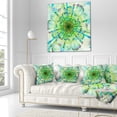 thumbnail image 3 of Designart Light Blue Digital Flower Petals Close up - Floral Throw Pillow - 18x18, 3 of 5