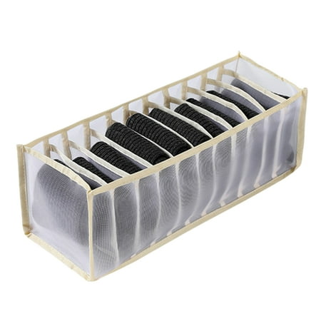 

Hariumiu Underwear Storage Box Washable Space-saving Cloth Panties Scarfs Bra Holder for Closet