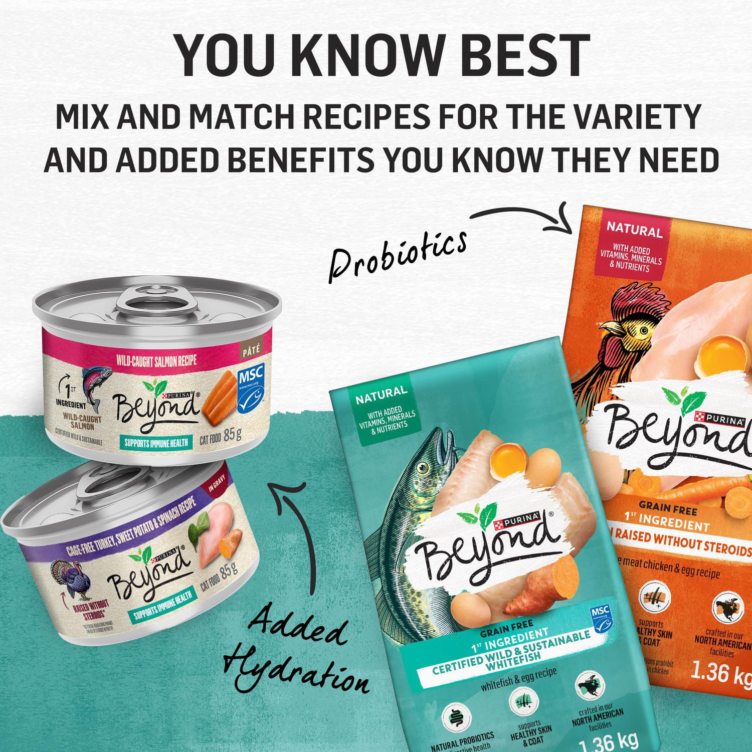 Beyond Grain Free Wild-Caught Whitefish & Free Run Egg Recipe, Dry Cat Food 5 kg