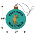 thumbnail image 6 of Hold Your Sea Horses Funny Humor Wood Christmas Tree Holiday Ornament, 6 of 7