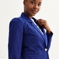 thumbnail image 3 of Women's Draper James Eyelet Textured Notch Lapel Blazer Jacket Color: Navy Size: X LARGE, 3 of 5