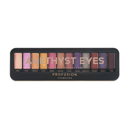 Profusion Cosmetics Eye Shadow Palette, Amethyst
