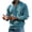 Blue, variant on Men's Quarter Zip Ribbed Sweater — Mock Neck Long Sleeve Pullover Top with Metallic Logo Patch Regular Fit Casual Autumn Winter Jumper for Work and Outdoor Adventures