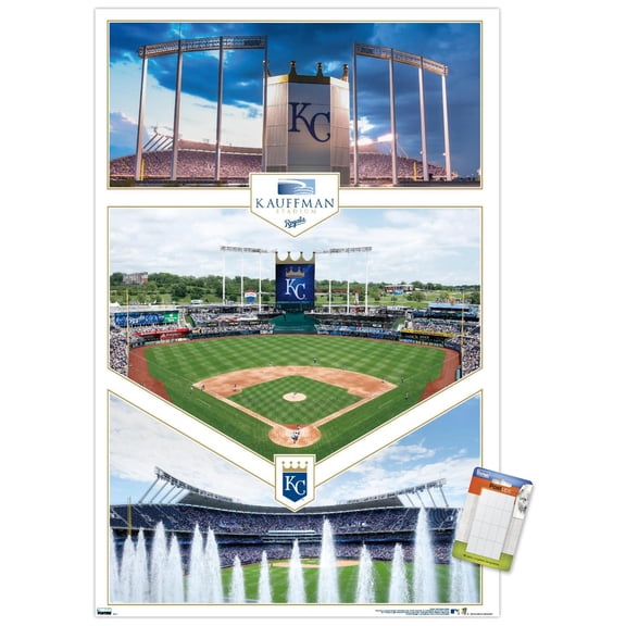 MLB Kansas City Royals - Kauffman Stadium 20 Wall Poster, 14.725" x 22.375"