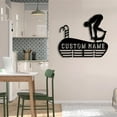 thumbnail image 3 of Craftnamesign Custom Metal Swimming Medal Hanger Wall Art, Swimming Medal Display Awards Sign, 3 of 5