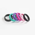 thumbnail image 4 of EeaseCA 6pcs Silicone Rubber Rings Wedding Bands for Gym Sports Every Day Use(Size 7), 4 of 7