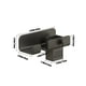 thumbnail image 3 of Organizador de pared plegable para secador de pelo | Capacidad de carga universal de 2 kg | Montaje adhesivo sin taladrar | Soporte para secador de pelo de baño que ahorra espacio con gancho, 3 of 5