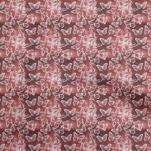 oneOone Velvet Dark Rose Brown Fabric Butterflies Sewing Craft Projects Fabric Prints By Yard 58 Inch Wide