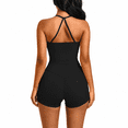 thumbnail image 4 of Girony Women Halter Tank Yoga Outfit Set, Square Neck Workout Cami Top & High Waist Athletic Biker Shorts, Soft Stretch Activewear for Gym Fitness, 4 of 4