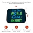 thumbnail image 5 of Give the World Good Energy HP 16" Sleeve - Cute Laptop Sleeve - Printed Laptop Sleeve with Zipper - 2 Sided Print, 5 of 5