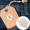 thumbnail image 1 of UPGRATOR 7Packs Clothing Size Stickers Golden Round Label Self Adhesive for Efficient Labeling, 1 of 6
