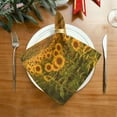 thumbnail image 2 of GZHJMY Sunflower Cloth Napkins Set of 1, Reusable Washable Polyester Dinner Napkins for Family, Restaurant, Wedding, Party Decor 20 x 20 Inch, 2 of 7