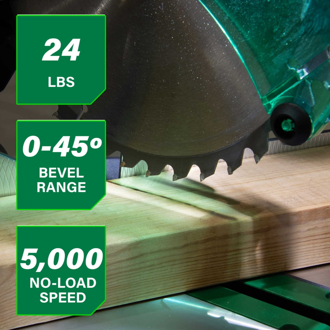 Metabo HPT 10-In Single Bevel Compound Miter Saw, C10FCG2
