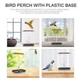 thumbnail image 4 of Miangastore 1Pc Bird Perch Parrot Training Stand Bird Grinding Perch Chewing Wood Rod with Plastic Base, 4 of 9