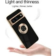 thumbnail image 6 of Compatible with Google Pixel 7 Case Ring Holder for Women Girls, Finger Rotating Kickstand Magnetic Car Stand Soft Bumper Cover, Shockproof Phone Case for Google Pixel 7 6.3 inch, Black, 6 of 14