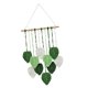 thumbnail image 3 of Tapiz tejido de fondo para decoración del hogar, adorno de cuerda de macramé para colgar en la pared. Verde, 3 of 9