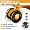 thumbnail image 4 of Kepane 24 Inch Luggage, Aluminium Frame, PC ABS Hard Shell, Suitcases with Wheels, TSA Lock, No Zipper, Orange, 4 of 8