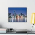 thumbnail image 6 of Miami Night Skyline Canvas Artwork Breathtaking Stunning Cityscape for Home Decor Ready to Hang, 6 of 18
