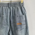 thumbnail image 4 of Pantalones vaqueros para hombre, pantalones cónicos, pantalones vaqueros recortados de invierno para hombre, pantalones harén de algodón elástico, estilo coreano de lujo, pantalones vaqueros de talla, 4 of 4