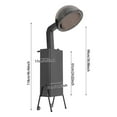 thumbnail image 2 of Miumaeov 14.17in Hooded Conditioning Salon Spa Hair Dryer 1200W 110V Adjustable Standing Hair Dryer with Wheels, 2 of 22
