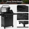 thumbnail image 3 of MBY 4-Burner Propane Gas Grill with Side Burner, 50,000 BTU Outdoor BBQ Grill with Cast Iron Grates and Griddle, Heavy Duty for Backyard Cooking, 3 of 11