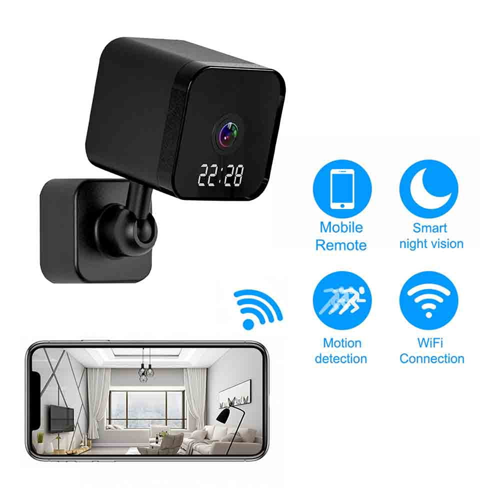 Bouanq Home Security Camera System, 1080p HD Indoor WiFi Camera, 360掳Lens Baby Monitor, Motion Detection, Two-Way Audio, Night Vision, Cloud & SD Card Storage(White)