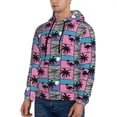 thumbnail image 3 of Goofa Hawaii Palms for Men's Hooded Sweatshirt - Lightweight Pullover Hoodie with Kangaroo Pocket, Perfect for Everyday Wear-Medium, 3 of 7