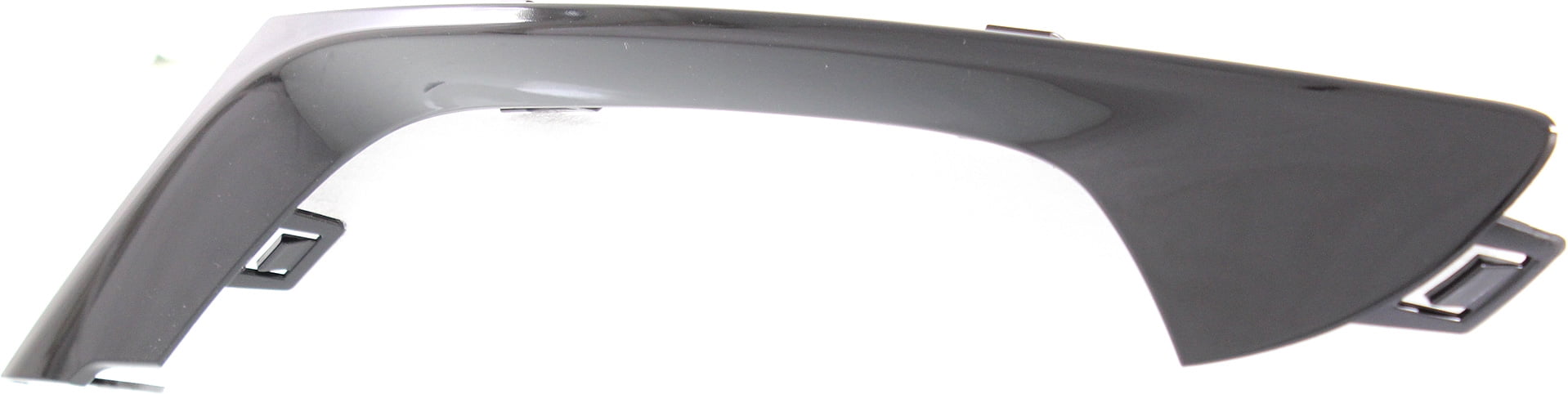 Bumper Trim Compatible With 2015-2017 Chrysler 200 Front, Right Passenger Side, Outer Black