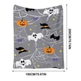 thumbnail image 3 of YHAICO Extra Large Halloween Blanket King Size 180x200cm - Jumbo Soft Plush Fleece Throw, Cozy Flannel for Women, Warm Decorative, 3 of 5