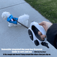 thumbnail image 3 of HCY&WLD Multifunctional Retractable Dog Leash with Dispenser & Poop Bags, 16 ft Durable Heavy Duty Dog Leash with Anti-Slip Handle for Dogs up to 110 lbs, 360° Tangle-Free, One Button Brake & Lock, 3 of 8