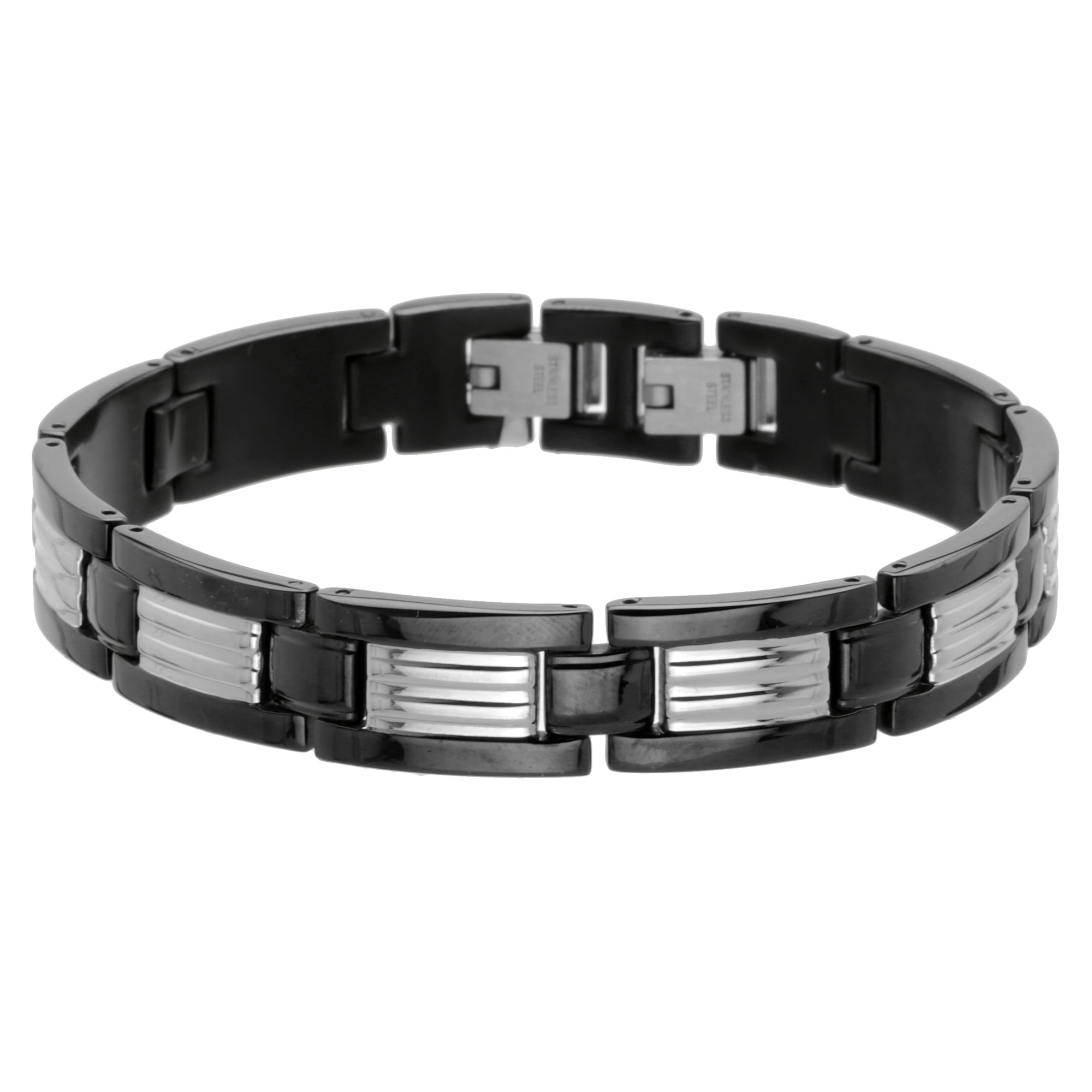 Stainless Steel Bracelet Black Ion Plating