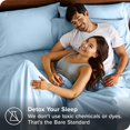 thumbnail image 4 of Fundas de almohada de microfibra a granel - Juego de 4 fundas de almohada de tamaño estándar/queen - Fundas de almohada refrescantes - Doble cepillado - Paquete de 4 fundas de almohada de color azul c, 4 of 4