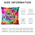 thumbnail image 6 of Halloween , Witch Hat Amuck Saying Black White Decorative Throw Pillowcases Indoor Holiday Decoration for Home Party Sofa Couch, 6 of 6