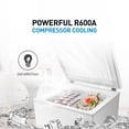 thumbnail image 5 of OKADA 3.5 Cubic Feet Chest Freezer Top Door Compact Space Apartment Home Food Storage Compact Saving Energy Efficient, 5 of 7