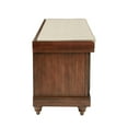 thumbnail image 5 of Dover Storage Bench in Distressed Brown Fully Assembled, 5 of 7