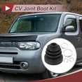 thumbnail image 2 of Unique Bargains No.C974AEW60A Inner CV Joint Boot Kit with Clamps for Nissan Cube 2009-2011, 2 of 7