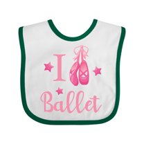 Inktastic I Love Ballet Girls Baby Bib