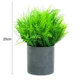 thumbnail image 5 of Kripyery Simulation Plant Pot Easy to Manage No Withering Green Ornament No Watering Fake Plant Pot for Home, 5 of 8
