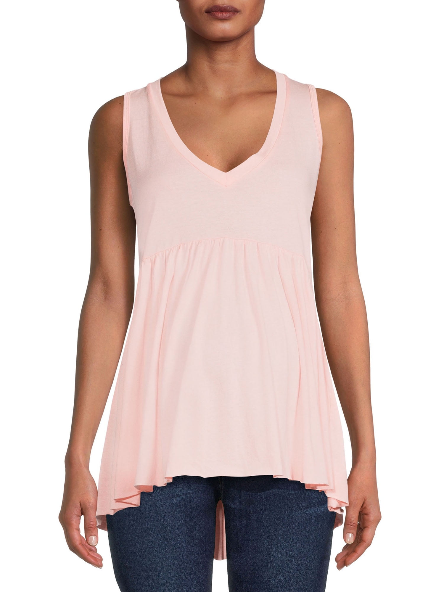 Planet Motherhood Maternity Women's Sleeveless Empire Waist Top