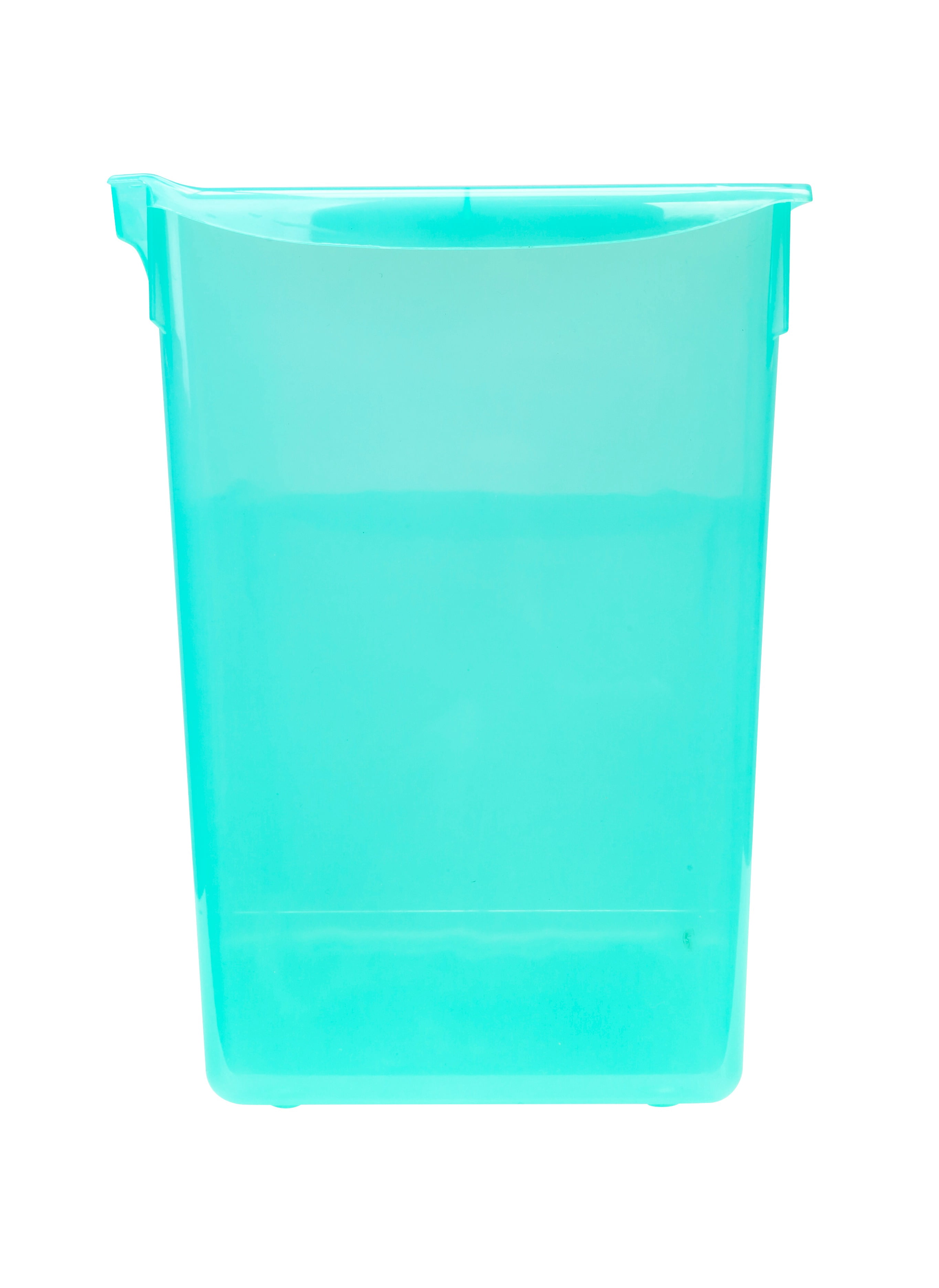 Pen+Gear Plastic Desktop Book Organzer Bin, Clear Green