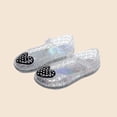 thumbnail image 2 of Asxite Toddler Sandals Girl Thick Sole Crystal Closed Toe Jelly Princess Sand Style for Girls Shoes 3-8 Y, 2 of 5