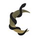 thumbnail image 1 of Arte de pared de madera Decoración de pared de serpiente Serpiente y luna Espejo de pared bohemio decorativo negro dorado, 1 of 9